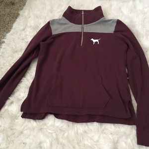 Victoria secret pink quarter zip